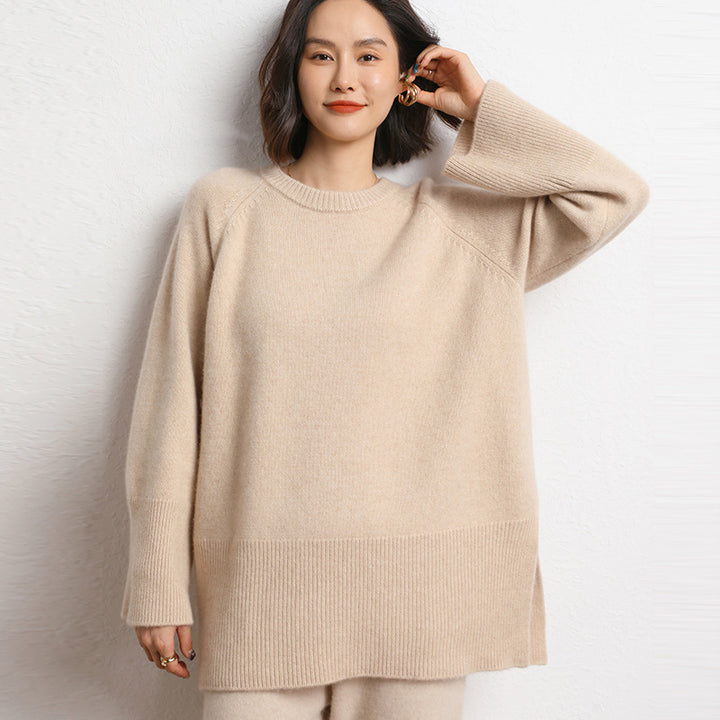Pull en tricot épais pour femmes avec un design surdimensionné et des manches volumineuses Chic & Stil