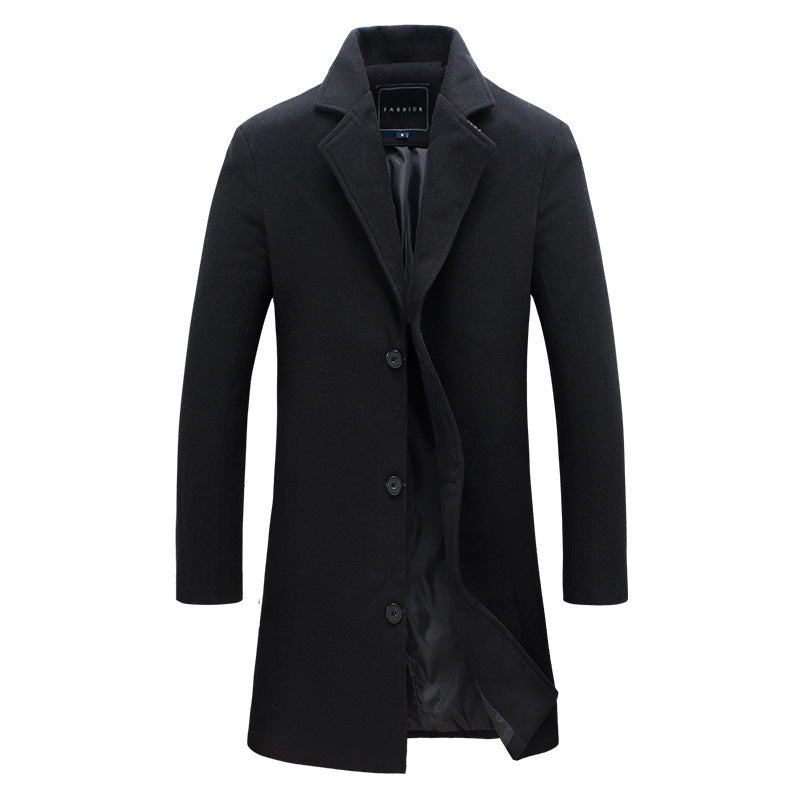 Amarae | Men's Elegant Wool Coat with Modern Cut and Warm Interior