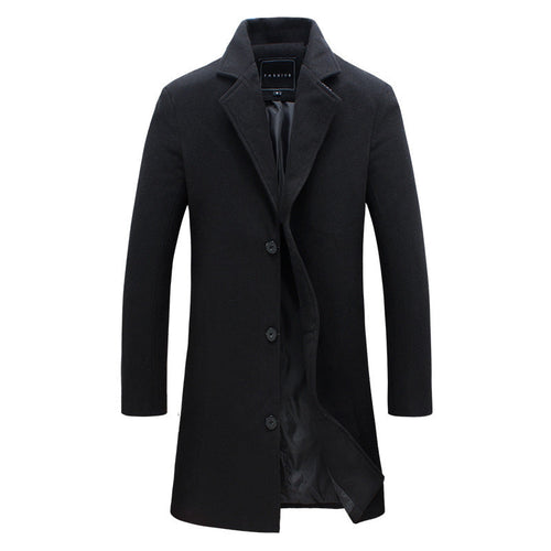 Amarae | Men's Elegant Wool Coat with Modern Cut and Warm Interior