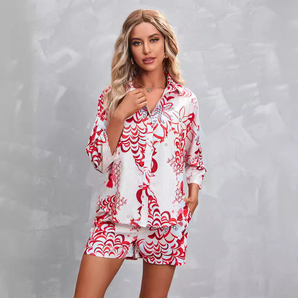 Casual short sleeve women's shirt with elastic waist and modern chic and style