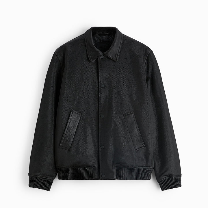Men's lightweight field jacket made of technical material with applied flap pockets and stand-up collar Amarae