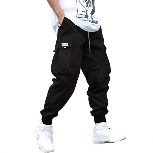 Women's Cargo Jogging Pants with Side Pockets and Elastic Cuffs Chic & Stil