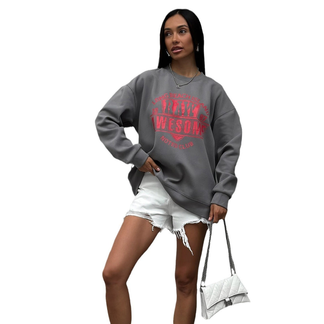 Casual sweatshirt for women with creative print Lune London