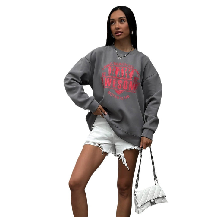 Casual sweatshirt for women with creative print Lune London