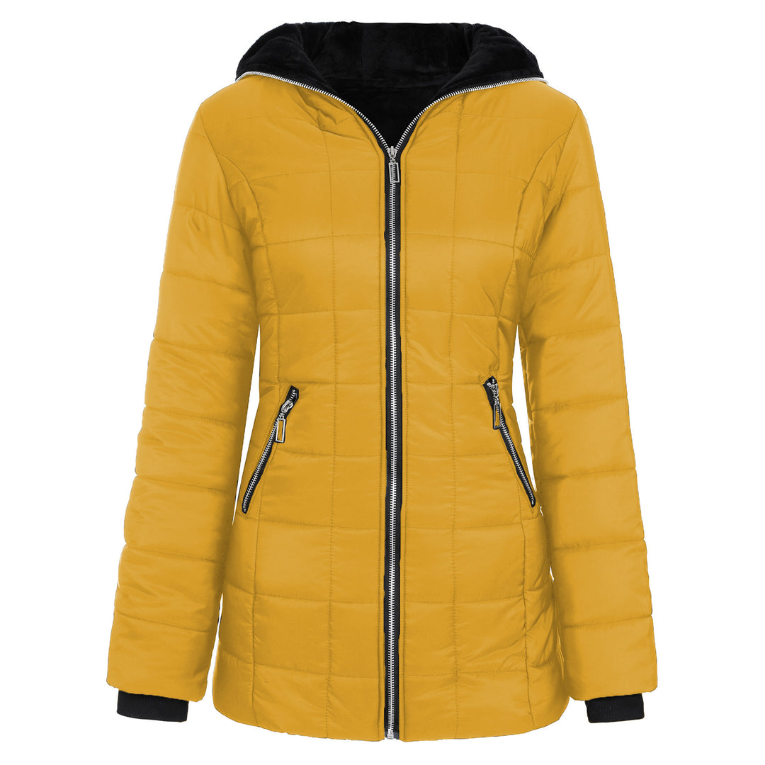 Ladies functional sporty jacket with hood and insulating lining Lune London