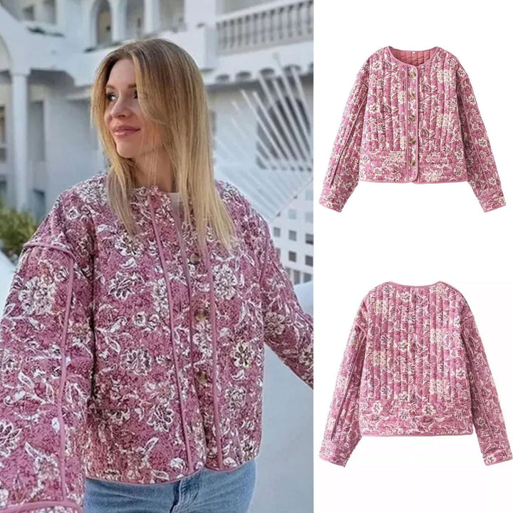 Veste rembourrée imprimée pour femmes Chic & Stil