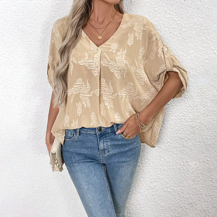 Casual textured blouse for women Lune London