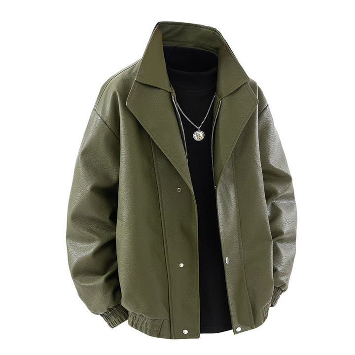 Casual synthetic leather jacket for men Lune London