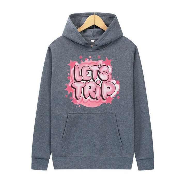 Women's hoodie with stylish graffiti print and comfortable fit Chic & Stil