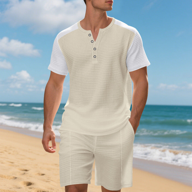 Men's comfortable short set with structured top and comfortable shorts Lune London