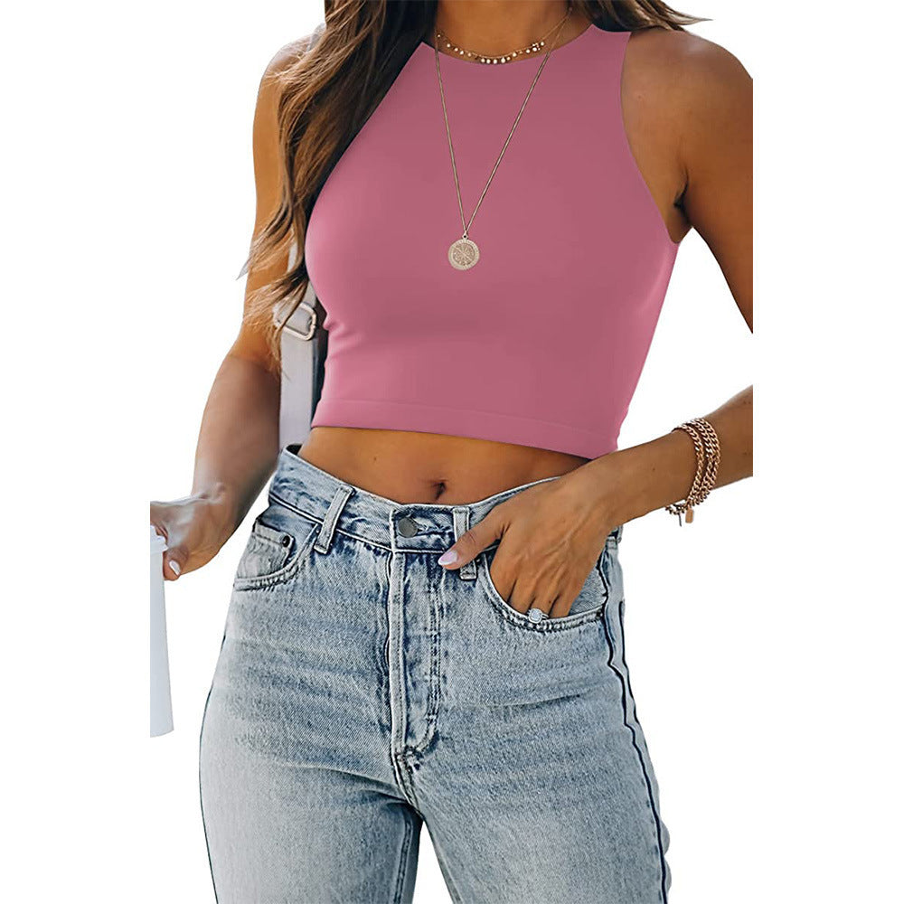 Ladies High Neck Sleeveless Short Lune London