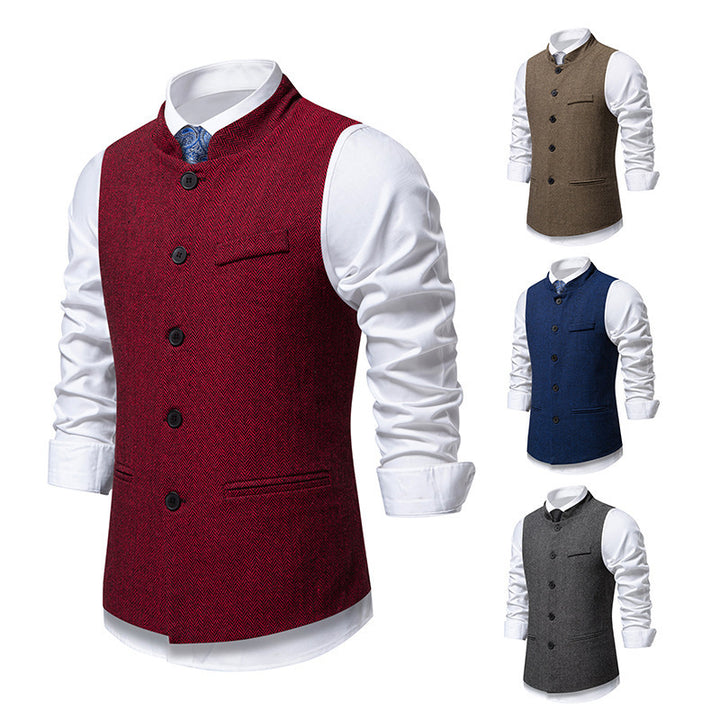 Veste élégante pour hommes au design en chevrons avec poches fonctionnelles Lune London