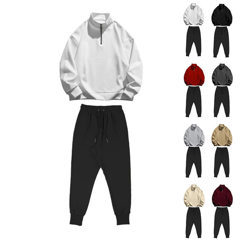 Casual tracksuit for men with practical pockets and modern high collar Amarae
