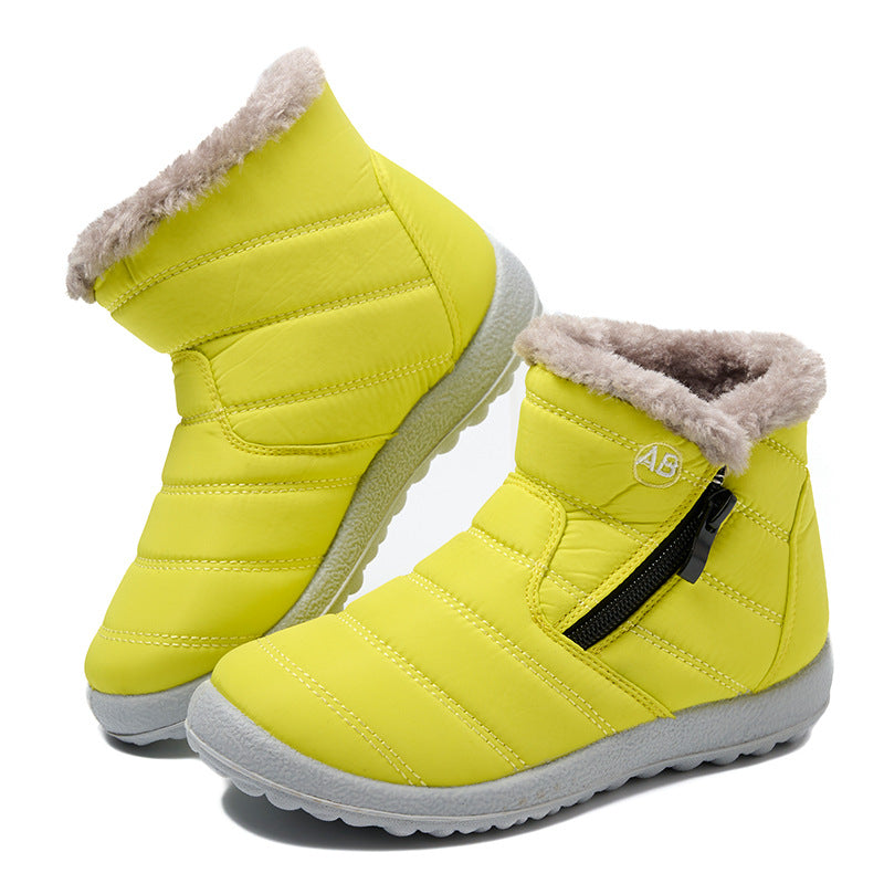 Women’s padded winter boots with side zipper Lune London