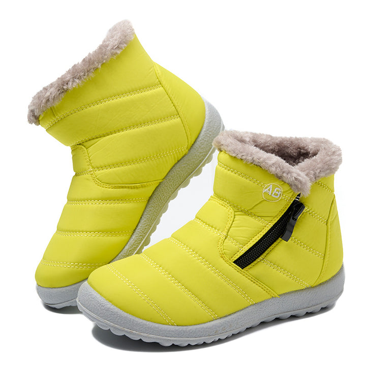 Women’s padded winter boots with side zipper Lune London