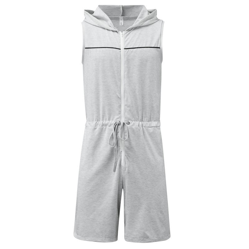 Sleeveless men's suit with hood and practical drawstring Lune London