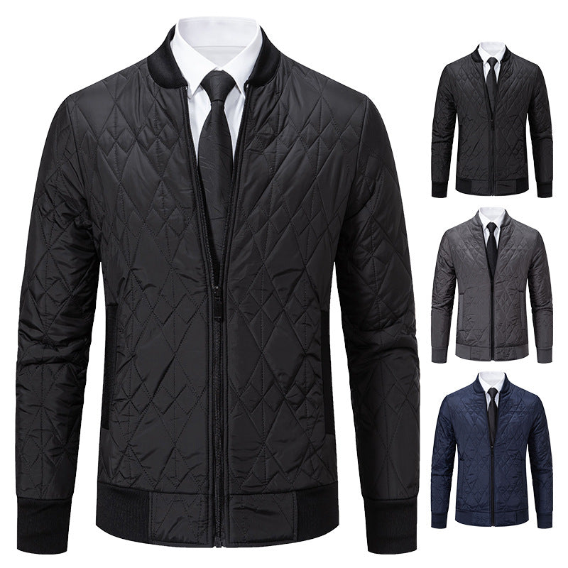 Padded leisure jacket for men with a stylish design and a high collar Lune London