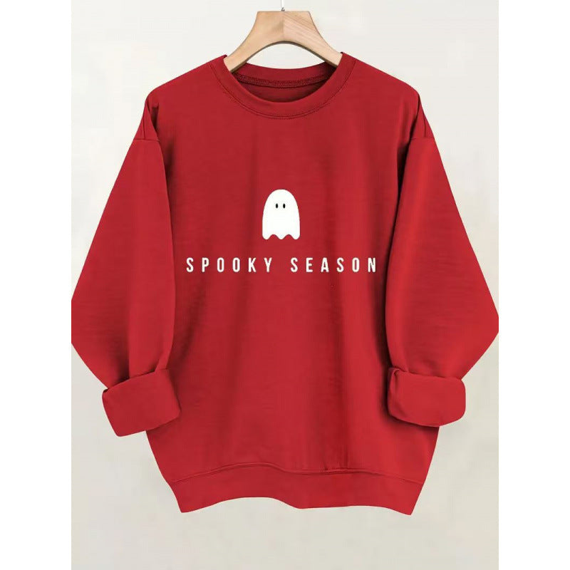 Women's sweatshirt with casual spooky design and soft inner fleece Lune London