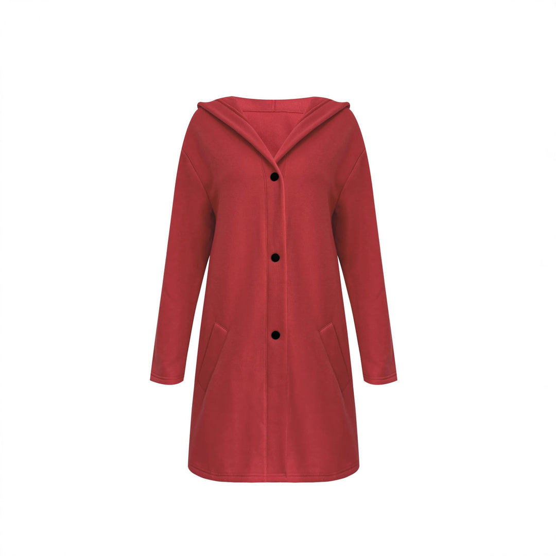 Ladies Casual Jacket with Hood and Button Closure Lune London