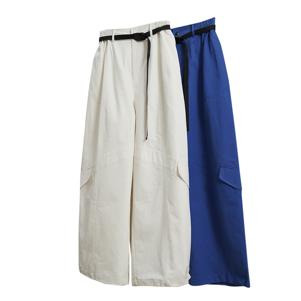 Women Extra Wide Utility Cargo Culotte in Balloon Cut with Large Flap Pockets Amarae