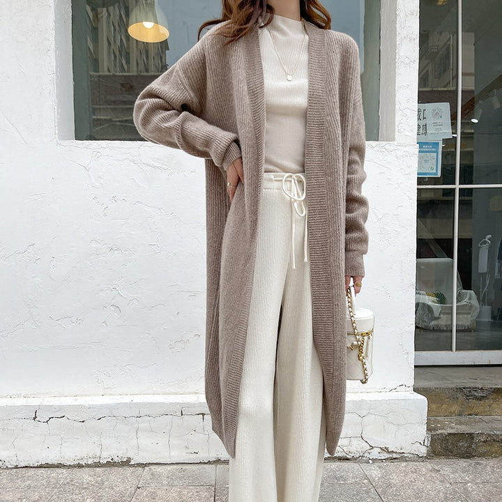 Manteau en tricot pour femmes avec coupe ample et manches volumineuses Chic & Stil