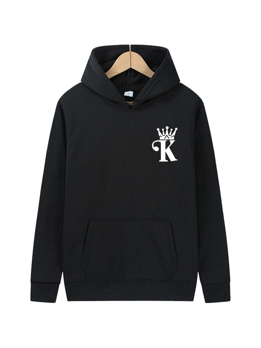 Ladies hoodie with high quality collar and classic design of logo Lune London