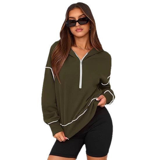 Women’s Fashion Hoodie with Full Zip Lune London