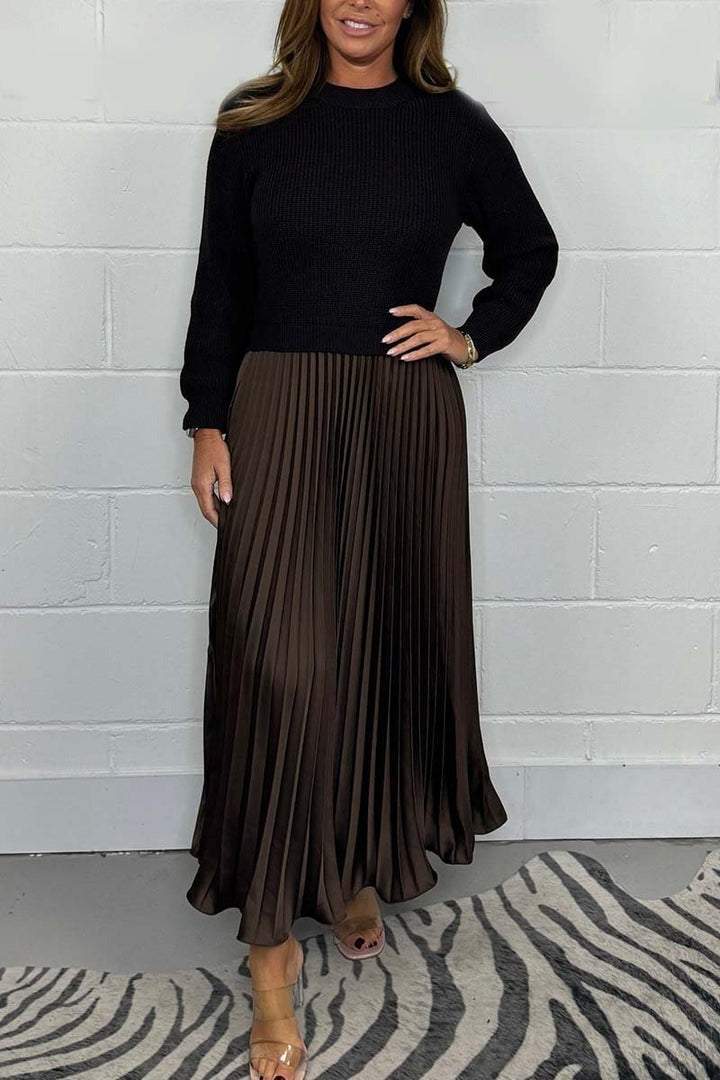 Elegant pleated dress Maxxi Lune London for women