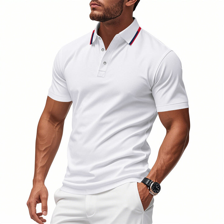 Men's polo shirt with structured collar and breathable technology Lune London