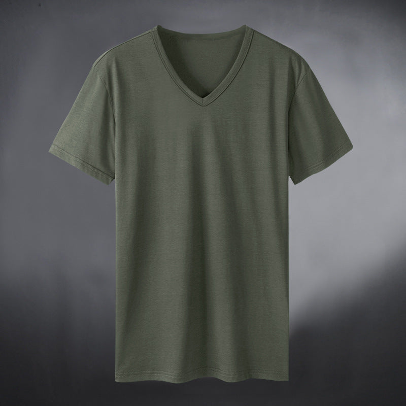 Women's V-neck T-shirt made of high-quality cotton blend Lune London