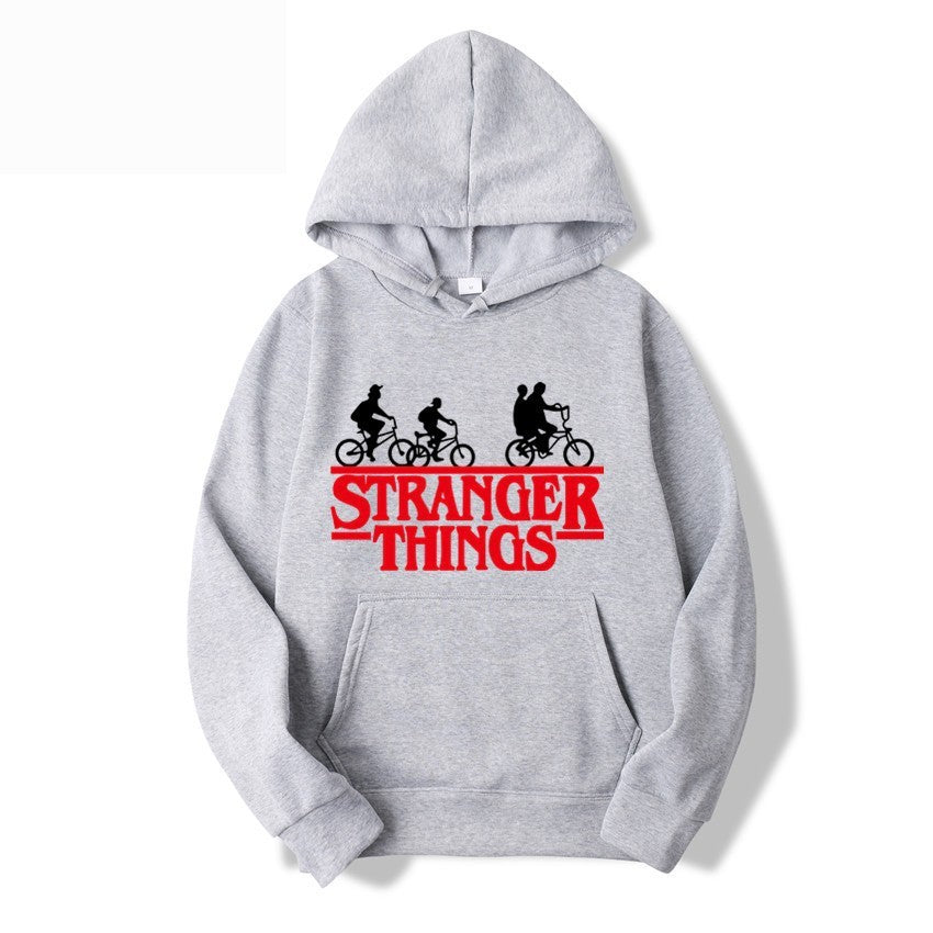 Women's hooded sweatshirt with creative Stranger Things design Chic & Stil