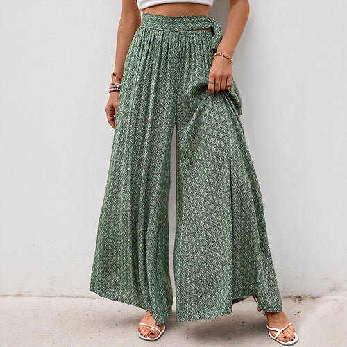 Amarae wide-leg boho printed pants for women
