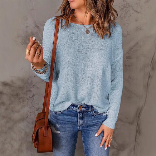 Womens casual sweater in soft knit material with loose fit Amarae