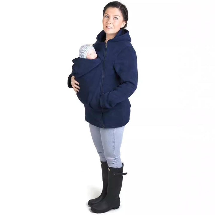Ladies comfortable strap sweater with integrated baby insert Lune London