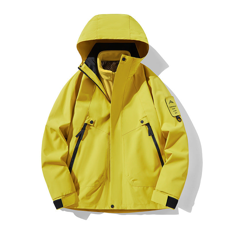 Unisex Waterproof, Breathable Hardshell Outdoor Jacket with Hood Amarae