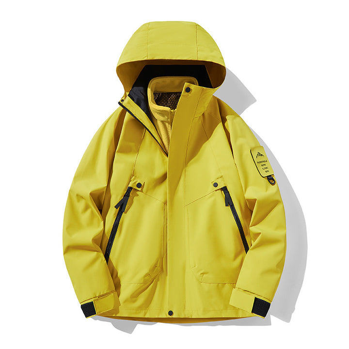 Unisex Waterproof, Breathable Hardshell Outdoor Jacket with Hood Amarae