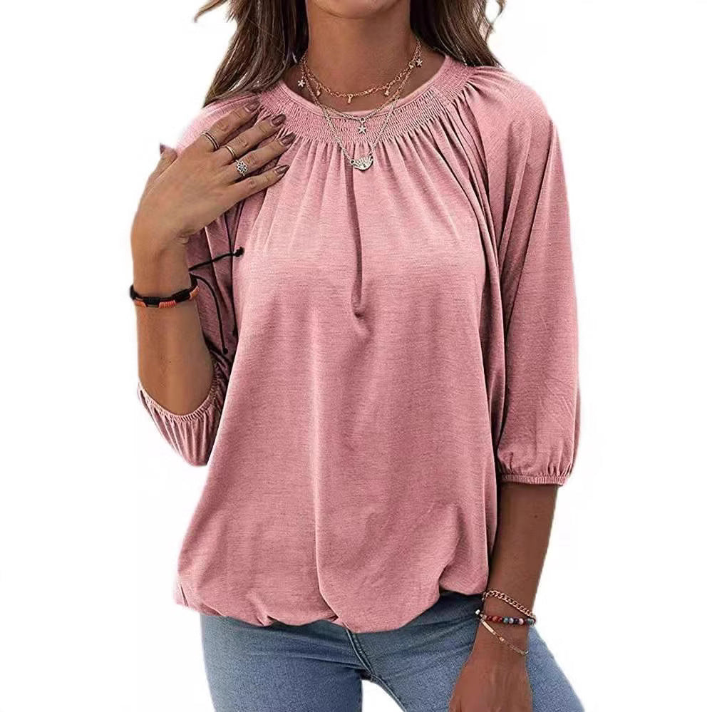 Oversized casual women's shirt with ruffles and viscose fabric Lune London