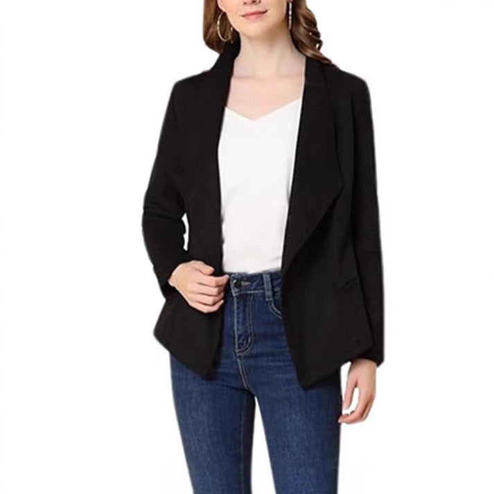 Ladies Elegant Suede Blazer Moon London