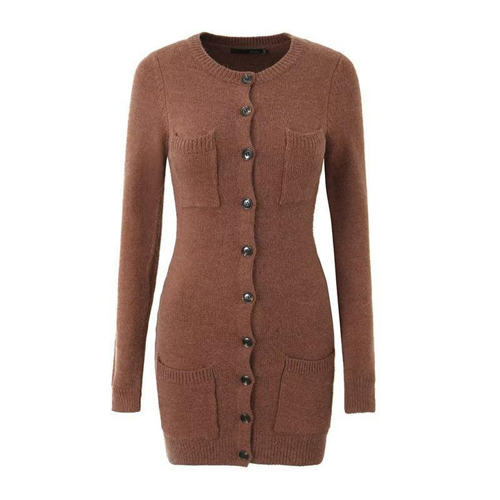 Knit jacket for women with pockets and buttons Lune London