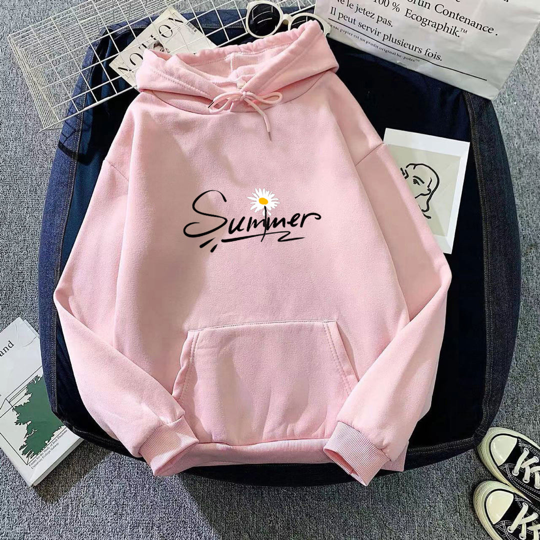 Women's hooded sweatshirt with cool summer motif Chic & Stil