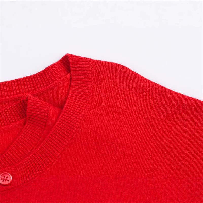 Wrap sweater for women with button detail and modern cut Lune London