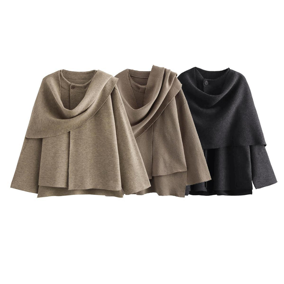 Pull-over tendance pour femmes en matériau doux Lune London