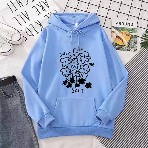 Women's hoodie with artistic floral motif Chic & Stil