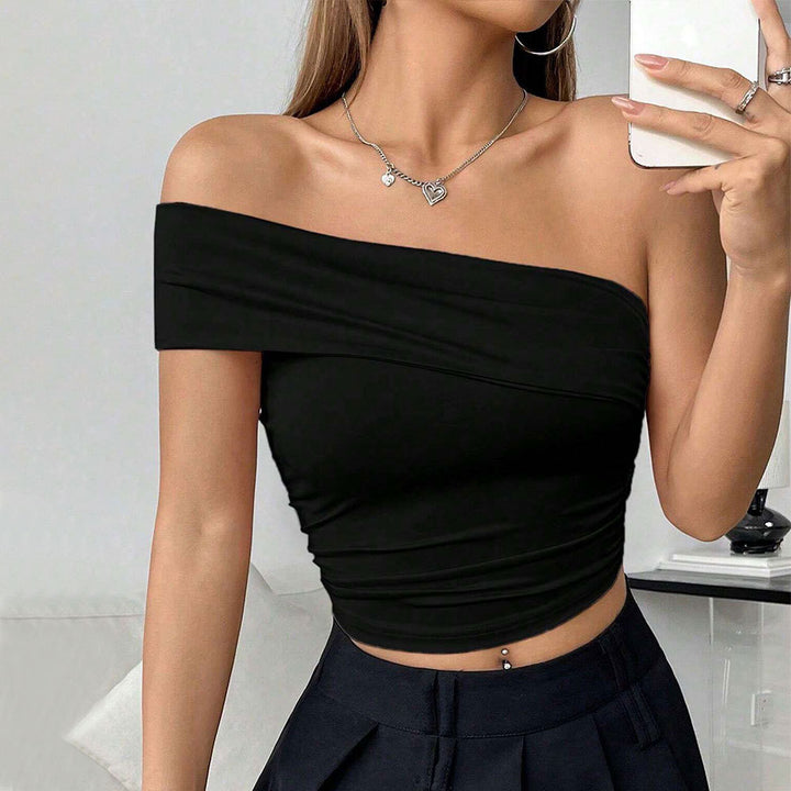 Top court à épaules dénudées pour femmes Chic & Stil