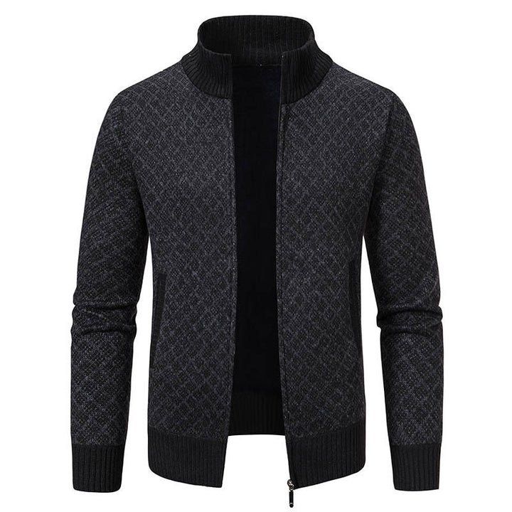 Ladies elegant cardigan with high collar Lune London