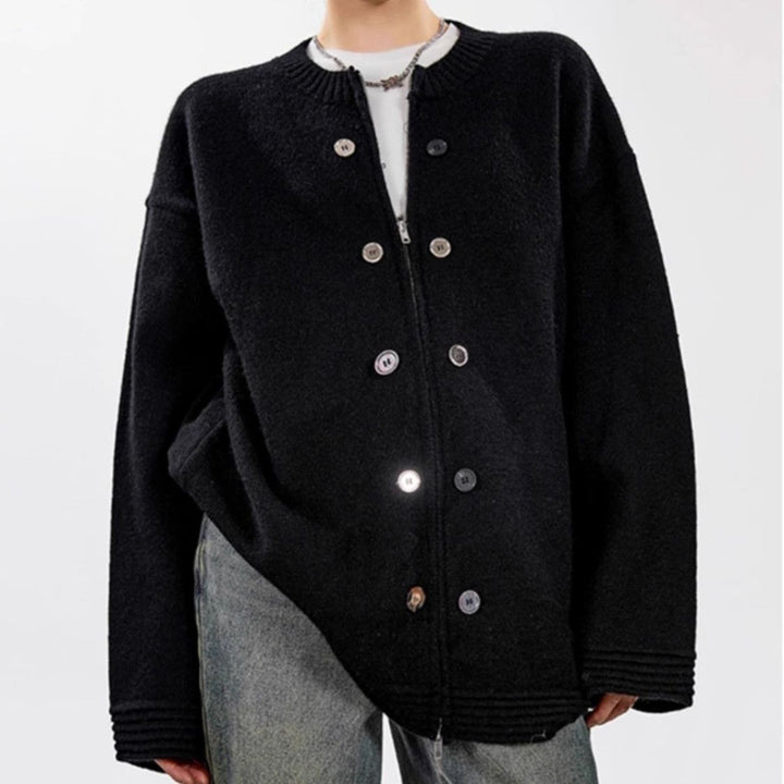 Cardigan classique pour femmes avec coupe confortable et boutons décoratifs Chic & Stil