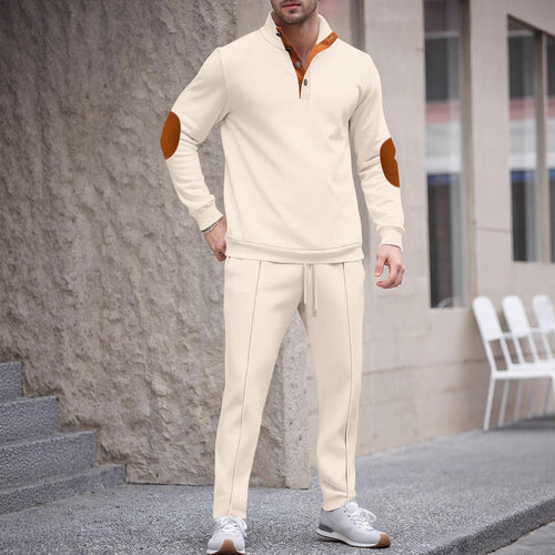 Men's sports set with modern collar and elegant applications Amarae