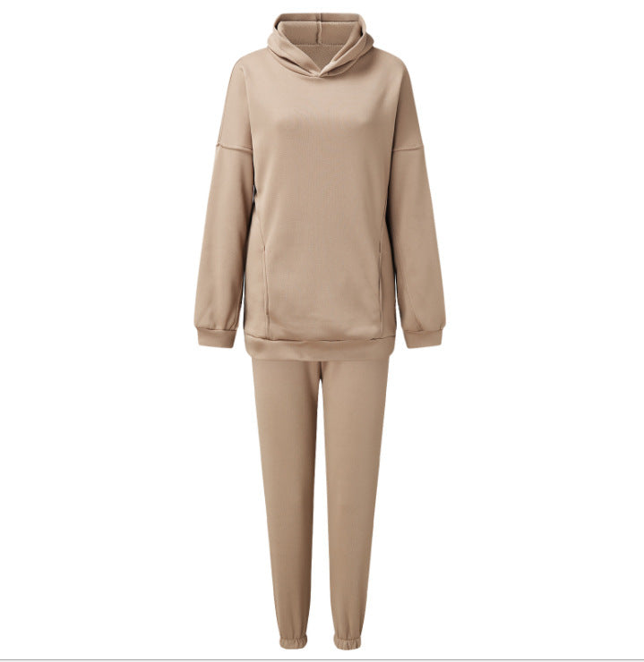 Comfortable fleece leisure set for women with high collar Amarae