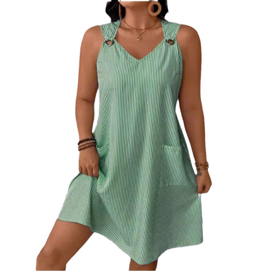 Casual dress for women with thin straps and practical pockets Lune London