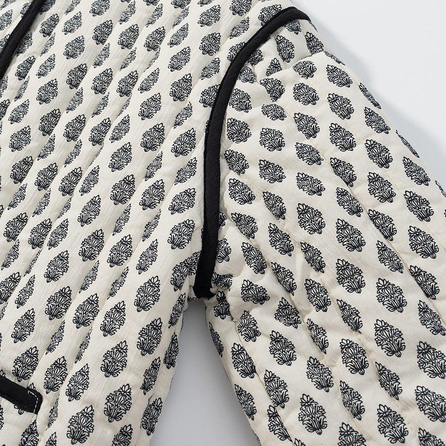 Veste matelassée pour femmes avec motif tendance et poches pratiques Chic & Stil